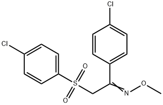 1-(4-CHLOROPHENYL)-2-[(4-CHLOROPHENYL)SULFONYL]-1-ETHANONE O-METHYLOXIME 结构式