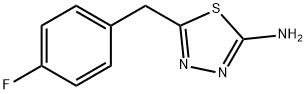 5-(4-氟-苄基)-[1,3,4]噻二唑-2-基胺 结构式