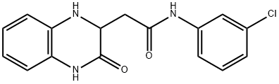 N-(3-氯苯基)-2-(3-氧代-1,2,3,4-四氢喹喔啉-2-基)乙酰胺 结构式