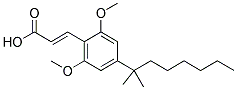 3-[4-(1,1-DIMETHYLHEPTYL)-2,6-DIMETHOXYPHENYL]ACRYLIC ACID 结构式