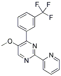 5-METHOXY-2-(PYRIDIN-2-YL)-4-[3-(TRIFLUOROMETHYL)PHENYL]PYRIMIDINE 结构式