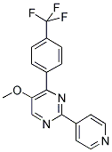 5-METHOXY-2-(PYRIDIN-4-YL)-4-[4-(TRIFLUOROMETHYL)PHENYL]PYRIMIDINE 结构式