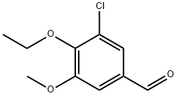 3-氯-4-乙氧基-5-甲氧基苯甲醛 结构式