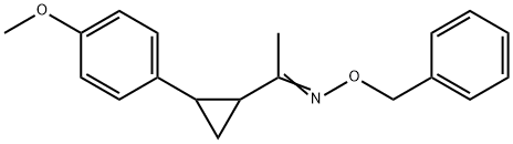 1-[2-(4-METHOXYPHENYL)CYCLOPROPYL]-1-ETHANONE O-BENZYLOXIME 结构式