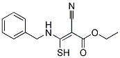 ETHYL 3-(BENZYLAMINO)-2-CYANO-3-MERCAPTOACRYLATE 结构式