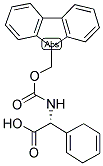 (R)-2-((((9H-芴-9-基)甲氧基)羰基)氨基)-2-(环己-1,4-二烯-1-基)乙酸 结构式
