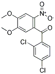 (2,4-DICHLORO-PHENYL)-(4,5-DIMETHOXY-2-NITRO-PHENYL)-METHANONE 结构式