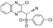 (4-CHLORO-BENZENESULFONYL)-(3-CHLORO-QUINOXALIN-2-YL)-ACETONITRILE 结构式