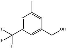 3-甲基-5-(三氟甲基)苯甲醇 结构式