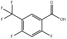 2,4-DIFLUORO-5-(TRIFLUOROMETHYL)BENZOIC ACID 结构式
