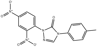 2-(2,4-DINITROPHENYL)-4-(4-METHYLPHENYL)-2,4-DIHYDRO-3H-1,2,4-TRIAZOL-3-ONE 结构式