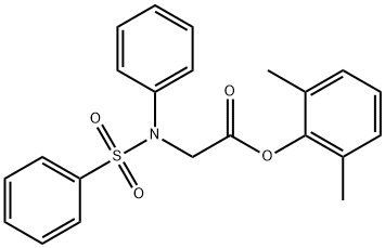 2,6-二甲基苯基N-苯基-N-(苯磺酰基)甘氨酸盐 结构式