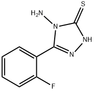 4-氨基-5-(2-氟苯基)-2H-1,2,4-三唑-3-硫酮 结构式