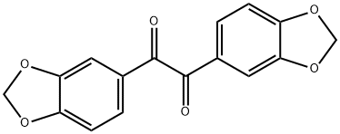 1,2-双-苯并[1,3]1,3-二氧杂环戊烯-5-基-乙烷-1,2-二酮 结构式
