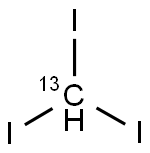 三碘甲烷-13C 结构式