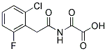 2-([2-(2-CHLORO-6-FLUOROPHENYL)ACETYL]AMINO)-2-OXOACETIC ACID 结构式