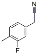 3-FLUORO-4-METHYLPHENYLACETONITRILE 结构式