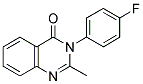 3-(4-FLUOROPHENYL)-2-METHYLQUINAZOLIN-4(3H)-ONE 结构式
