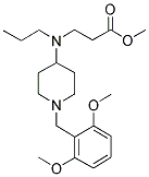 N-[1-(2,6-DIMETHOXYBENZYL)PIPERIDIN-4-YL]-N-PROPYL-3-AMINOPROPANOIC ACID, METHYL ESTER 结构式