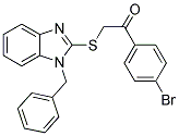 2-[(1-BENZYL-1H-BENZIMIDAZOL-2-YL)THIO]-1-(4-BROMOPHENYL)ETHANONE 结构式