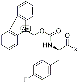FMOC-D-PHE(4-F)-WANG RESIN 结构式