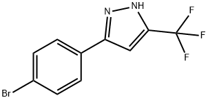 3-(4-BROMOPHENYL)-5-(TRIFLUOROMETHYL)-1H-PYRAZOLE 结构式