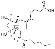 13,14-Dihydro-15-keto-[5,6,8,9,11,12,14(N)-3H]-prostaglandin f2alpha 结构式