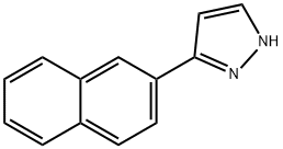 3-(2-萘基)-2H-吡唑 结构式