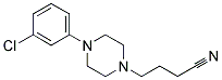 4-[4-(3-CHLOROPHENYL)PIPERAZINO]BUTANENITRILE 结构式