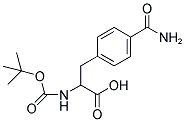 Boc-d, L-Phe(4-c(o)NH2) 结构式