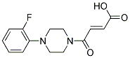 3-((2-FLUOROPHENYL)PIPERAZINYLCARBAMOYL)PROP-2-ENOIC ACID 结构式