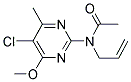 N-ALLYL-N-(5-CHLORO-4-METHOXY-6-METHYLPYRIMIDIN-2-YL)ACETAMIDE 结构式