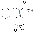 3-CYCLOHEXYL-2-(1,1-DIOXO-1LAMBDA6,4-THIAZINAN-4-YL)PROPANOIC ACID 结构式