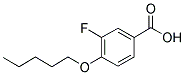 3-FLUORO-4-PENTOXYBENZOIC ACID 结构式