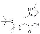 BOC-D, L-ALA-3-[4-(2-IODO)THIAZOLE] 结构式