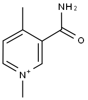 3-(Aminocarbonyl)-1,4-dimethylpyridinium 结构式