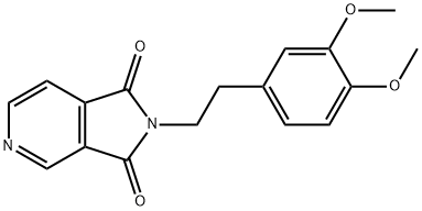 2-(3,4-DIMETHOXYPHENETHYL)-1H-PYRROLO[3,4-C]PYRIDINE-1,3(2H)-DIONE 结构式