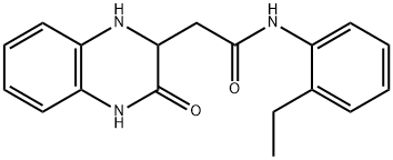 N-(2-ETHYL-PHENYL)-2-(3-OXO-1,2,3,4-TETRAHYDRO-QUINOXALIN-2-YL)-ACETAMIDE 结构式