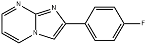 2-(4-氟苯基)咪唑并[1,2-A]嘧啶 结构式