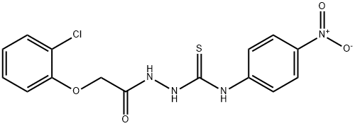1-(2-(2-Chlorophenoxy)acetyl)-4-(4-nitrophenyl)thiosemicarbazide 结构式