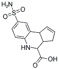 8-SULFAMOYL-3A,4,5,9B-TETRAHYDRO-3H-CYCLOPENTA [C]QUINOLINE-4-CARBOXYLIC ACID 结构式