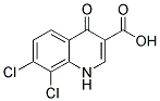 7,8-DICHLORO-4-OXO-1,4-DIHYDRO-QUINOLINE-3-CARBOXYLIC ACID 结构式