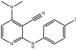 4-(DIMETHYLAMINO)-2-(4-IODOANILINO)NICOTINONITRILE 结构式