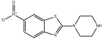 6-NITRO-2-PIPERAZIN-1-YL-1,3-BENZOTHIAZOLE 结构式