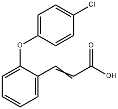 3-[2-(4-CHLOROPHENOXY)PHENYL]ACRYLIC ACID 结构式