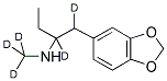 (+/-)-1,2-DIDEUTERO-N-TRIDEUTEROMETHYL-1-(3,4-METHYLENE-DIOXYPHENYL)-2-BUTANAMINE 结构式