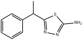2-氨基-5-(1-苯基乙基)-1,3,4-噻二唑 结构式