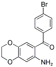 (7-AMINO-2,3-DIHYDRO-BENZO[1,4]DIOXIN-6-YL)-(4-BROMO-PHENYL)-METHANONE 结构式