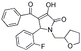 4-BENZOYL-5-(2-FLUOROPHENYL)-3-HYDROXY-1-(TETRAHYDROFURAN-2-YLMETHYL)-1,5-DIHYDRO-2H-PYRROL-2-ONE 结构式