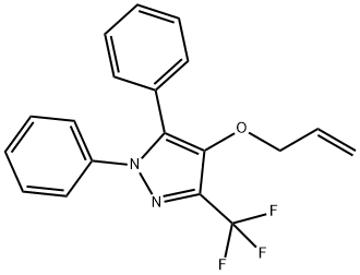 4-(Allyloxy)-1,5-diphenyl-3-(trifluoromethyl)-1H-pyrazole 结构式